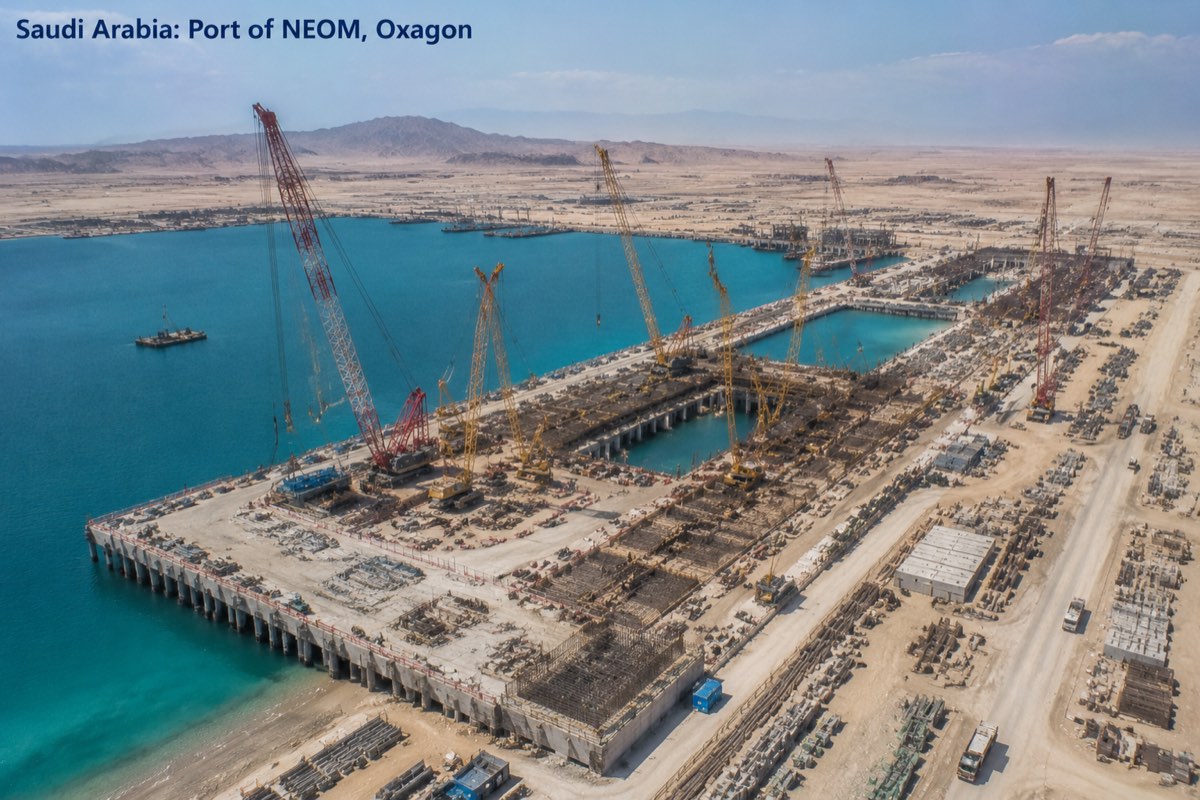Saudi Arabia Port of NEOM, Oxagon